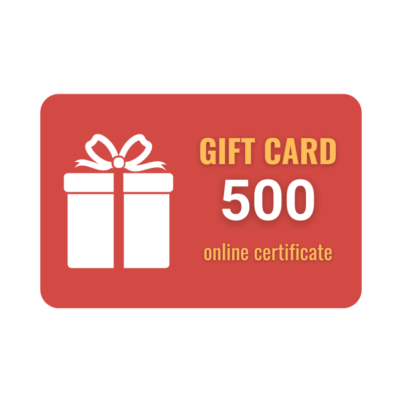 Сертификат номиналом 500