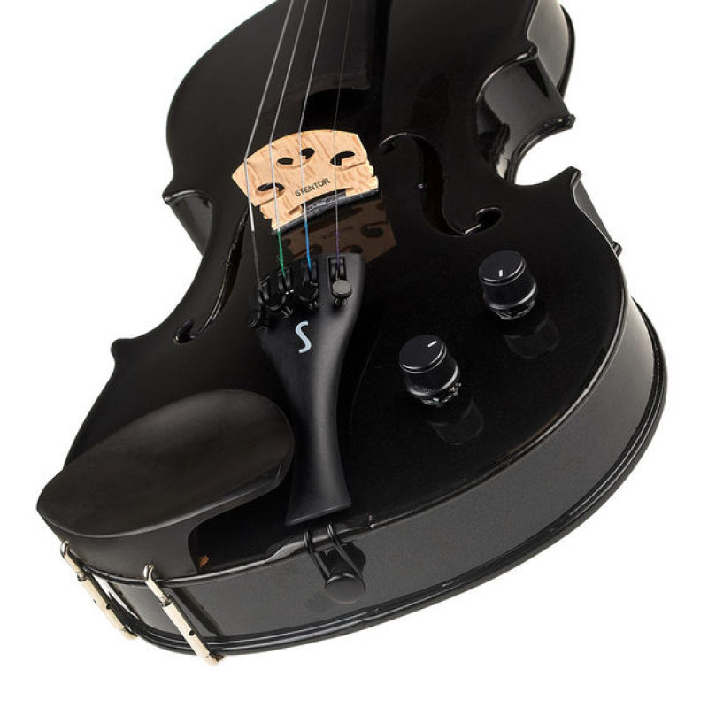 STENTOR 1515/ABK Harlequin Electric Violin Outfit 4/4 (Black) Скрипка