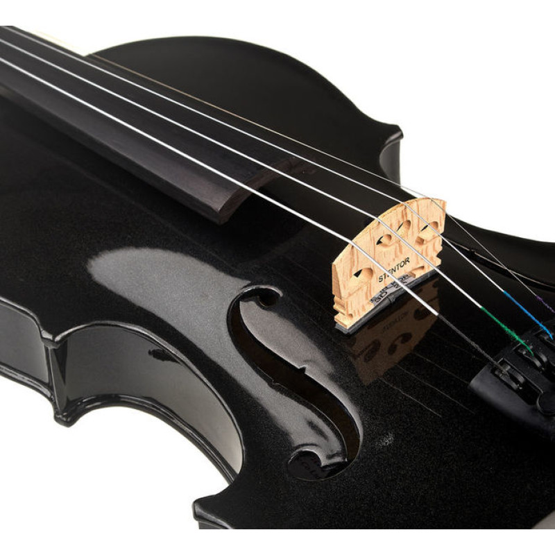 STENTOR 1515/ABK Harlequin Electric Violin Outfit 4/4 (Black) Скрипка