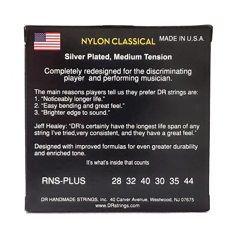 DR STRINGS CLASSICAL NYLON Medium Tension Струни для класичної гітари