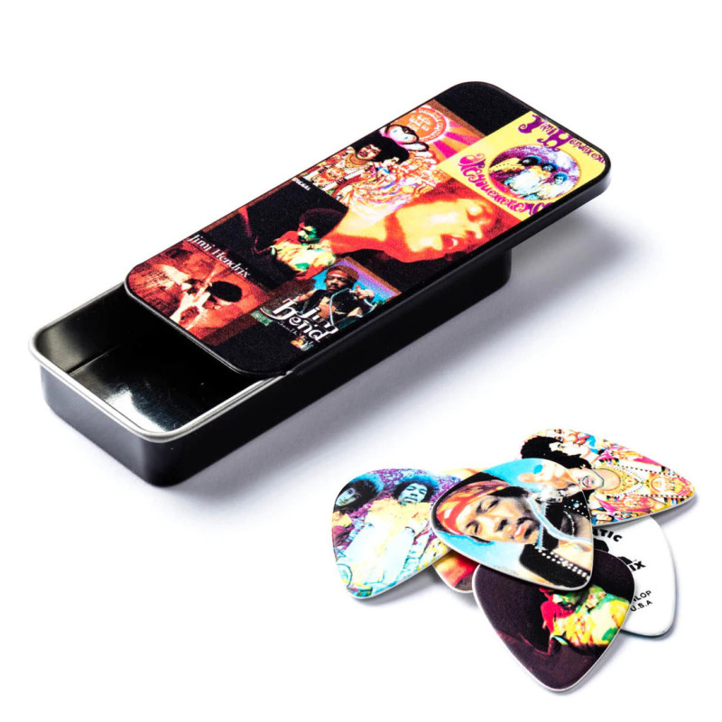 DUNLOP JIMI HENDRIX MONTAGE PICK TIN (HEAVY) Медіатори