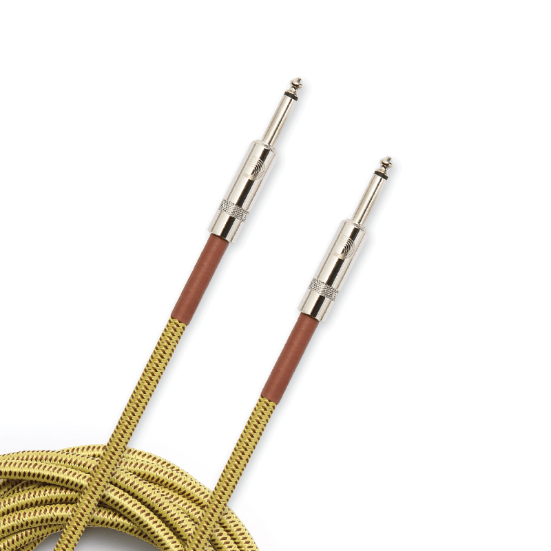 D`ADDARIO PW-BG-10TW Custom Series Braided Instrument Cable - Tweed (3m)