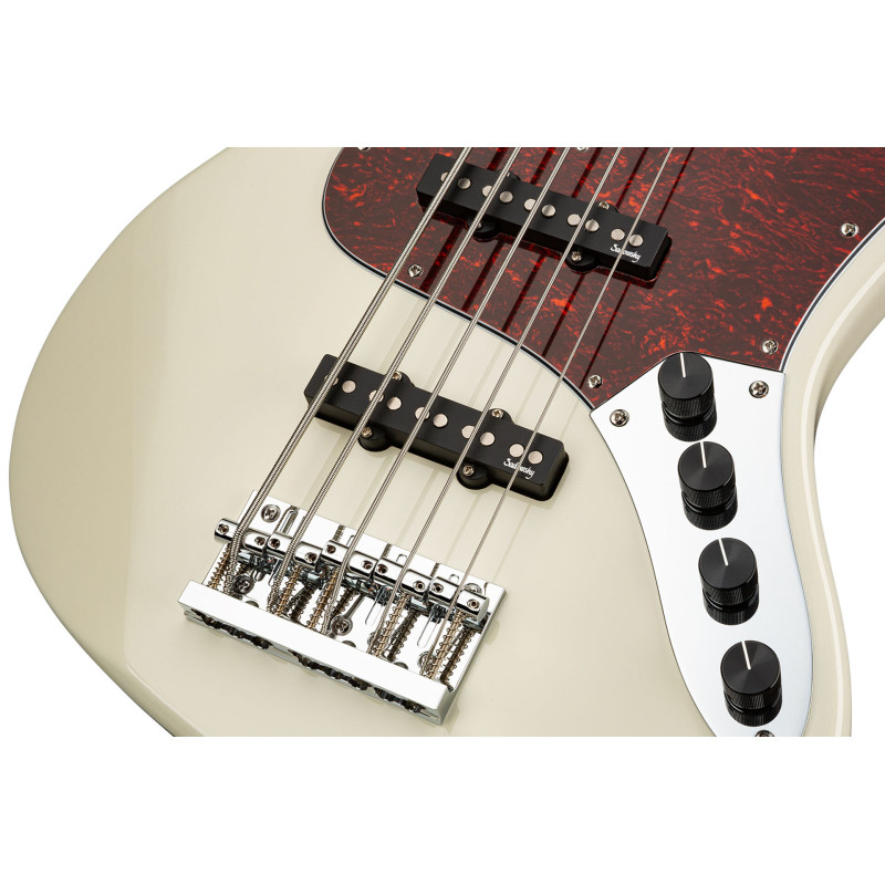 SADOWSKY MetroExpress 21-Fret Vintage J/J Bass, Morado, 5-String (Solid Olympic White High Polish) Бас-гітара
