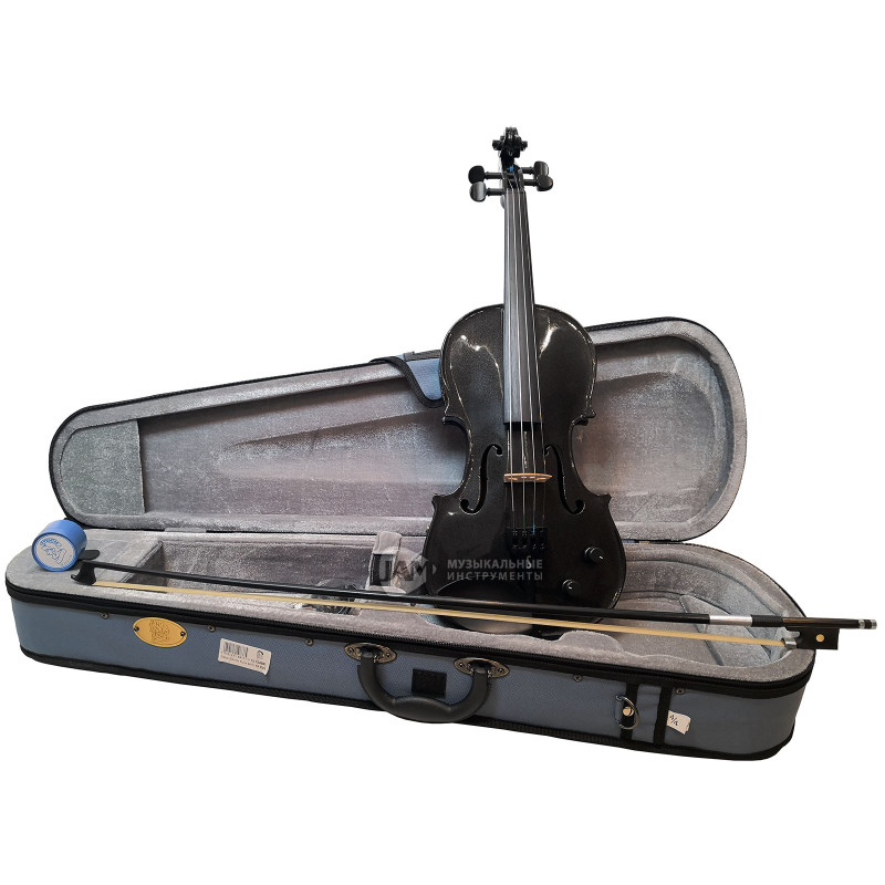 STENTOR 1515/ABK Harlequin Electric Violin Outfit 4/4 (Black) Скрипка