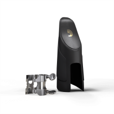 D`ADDARIO H-LIGATURE & CAP FOR ALTO SAXOPHONE Silver-Plated