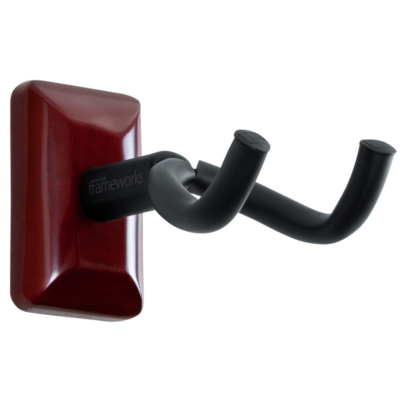 GATOR FRAMEWORKS GFW-GTR-HNGRCHR Cherry Wall Mount Guitar Hanger