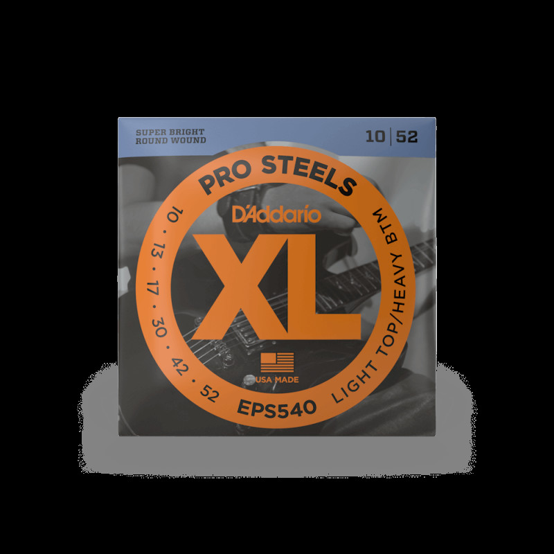 D‘ADDARIO EPS540 XL PROSTEELS LIGHT TOP / HEAVY BOTTOM (10-52) Струни для бас-гітари