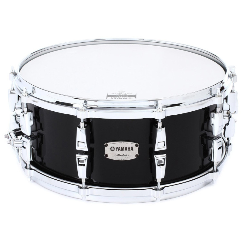 YAMAHA Absolute Hybrid Maple Snare 14" (Solid Black) Малий барабан