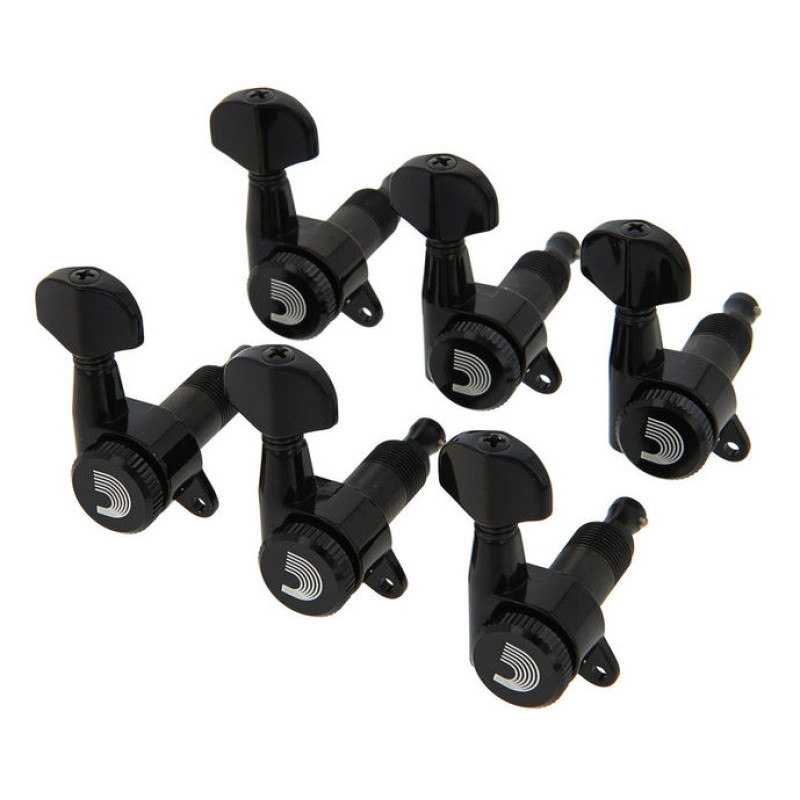 D`ADDARIO PWAT-6R2 AUTO-TRIM TUNING MACHINES (6 in-line, Black)