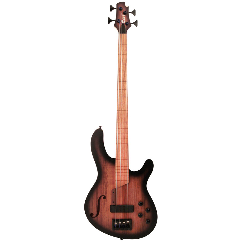 CORT B4FL MHPZ (Open Pore Trans Black Burst) Бас-гитара