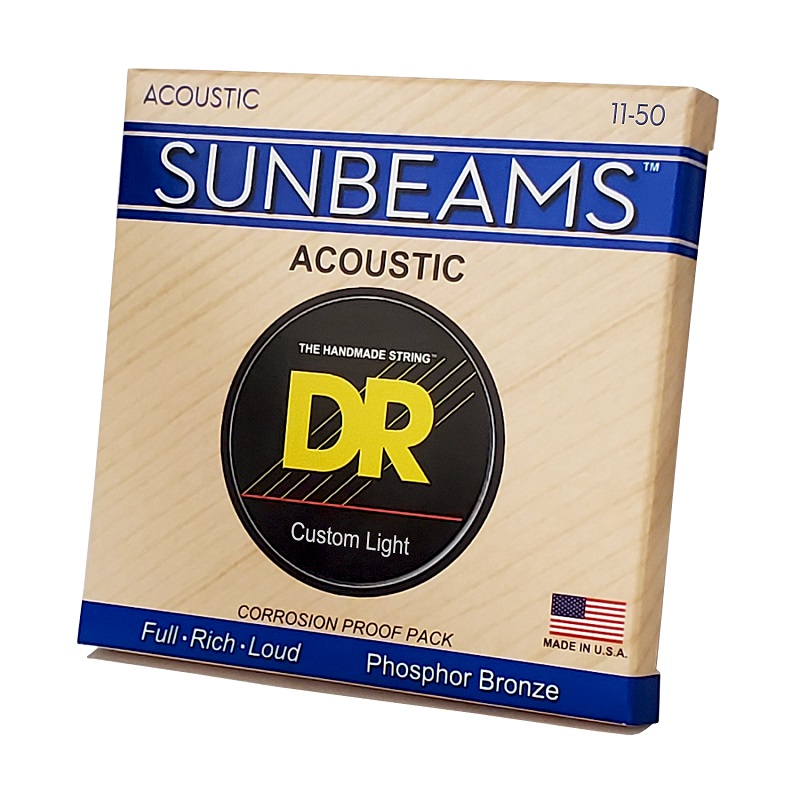 DR STRINGS SUNBEAM Acoustic Phosphor Bronze - Custom Light (11-50) Струни для акустичної гітари