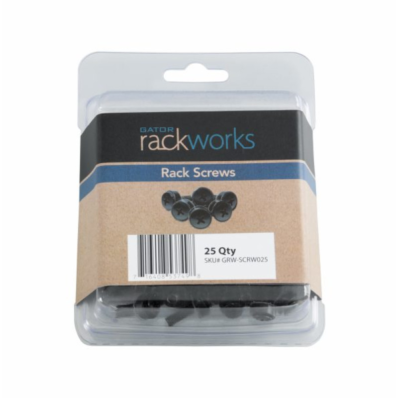 GATOR GRW-SCRW025 Rack Screws – 25 Pack