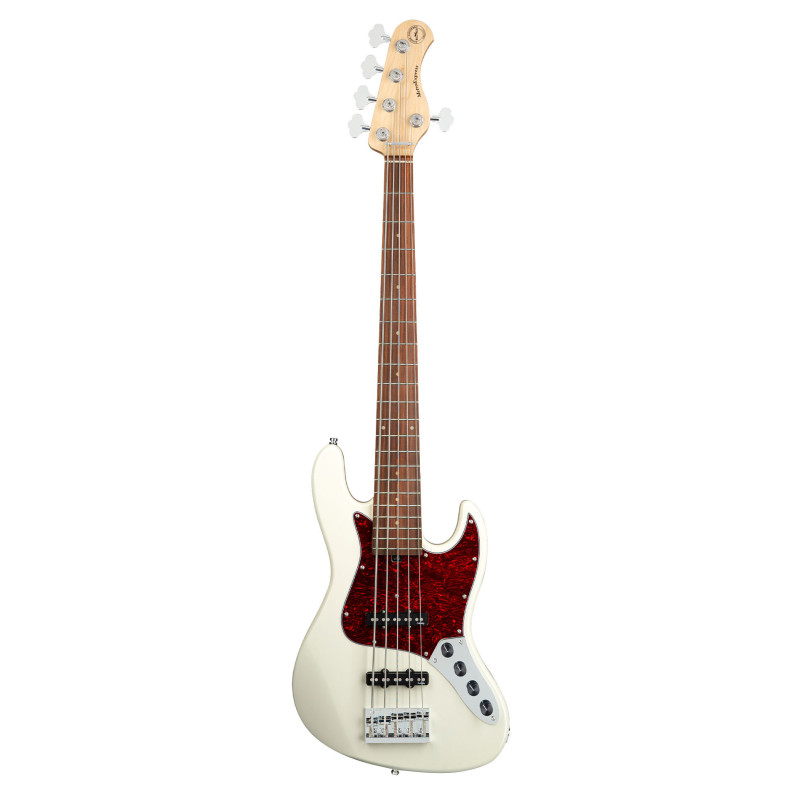 SADOWSKY MetroExpress 21-Fret Vintage J/J Bass, Morado, 5-String (Solid Olympic White High Polish) Бас-гітара