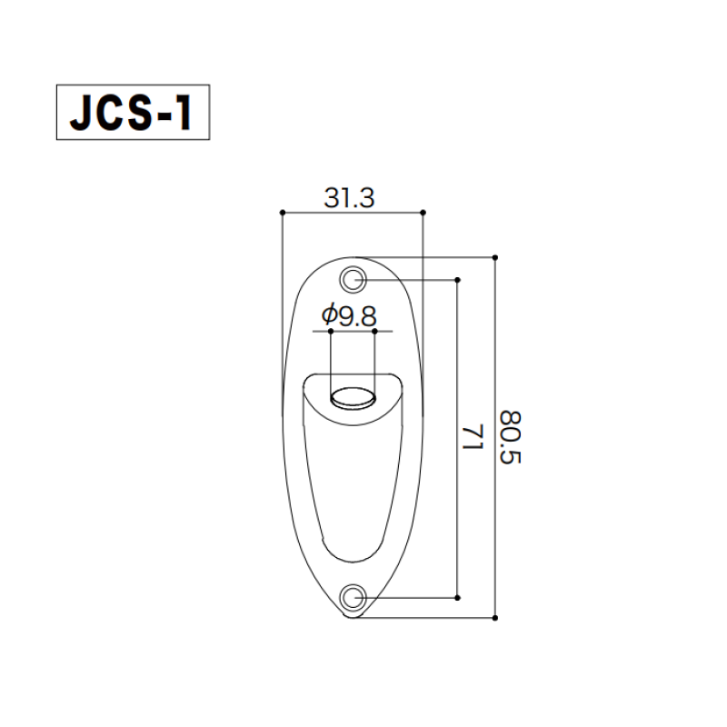 GOTOH JCS-1 B Jack Cover (Black)