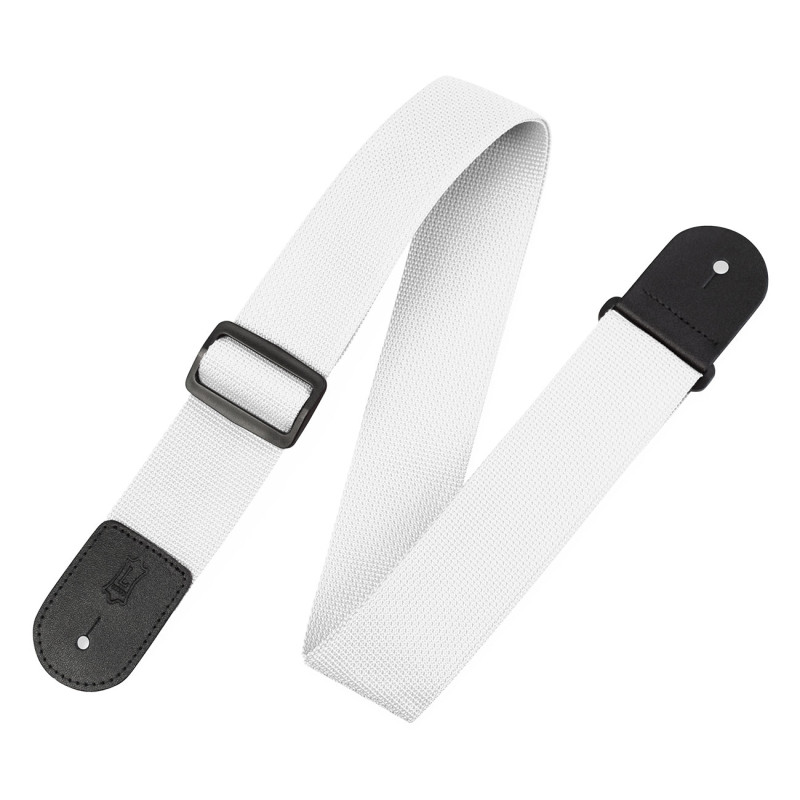 LEVY'S M8POLY-WHT CLASSICS SERIES POLYPROPYLENE GUITAR STRAP (WHITE) Ремінь для гітари