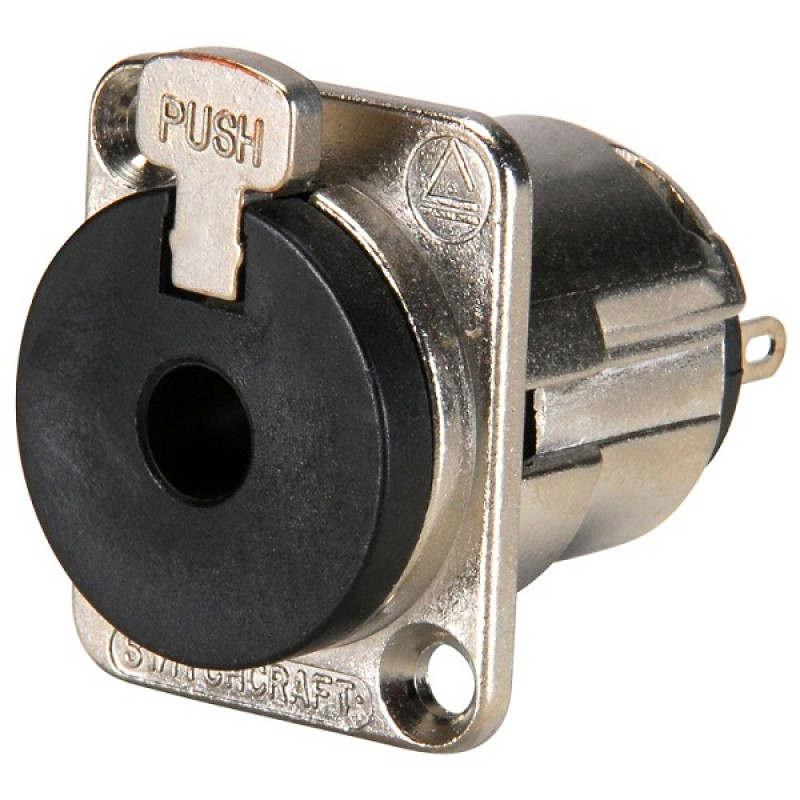 SWITCHCRAFT E112BL LOCKING PANEL MOUNT JACK (STEREO)