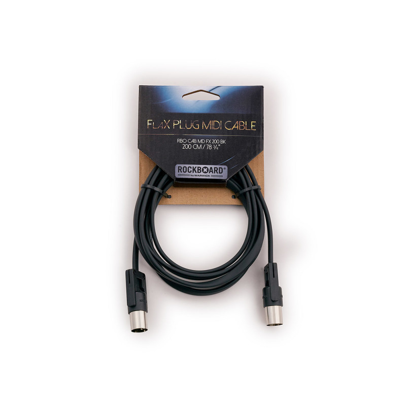 ROCKBOARD RBO CAB MD FX 200 BK RockBoard FlaX Plug MIDI Cable, 200 cm
