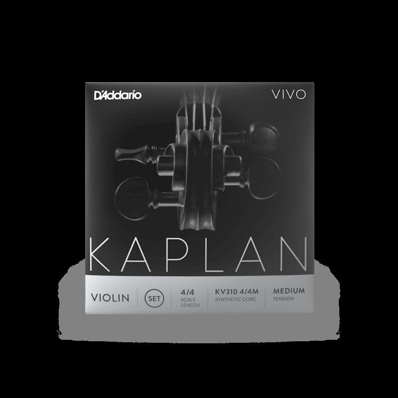 D`ADDARIO KAPLAN VIVO VIOLIN STRING SET 4/4 Scale Medium Tension