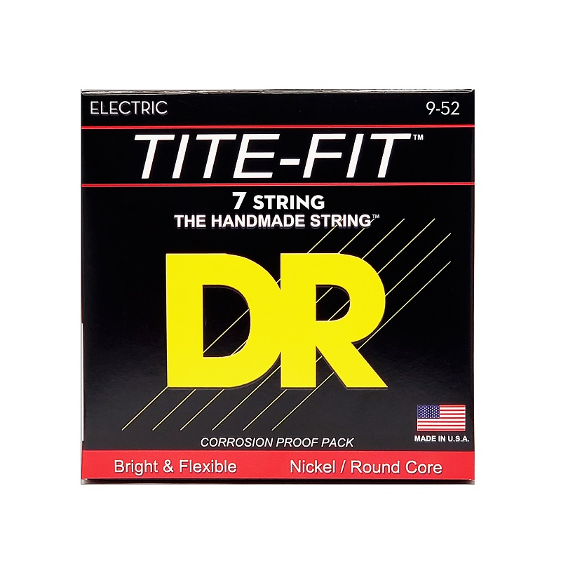 DR STRINGS TITE-FIT Electric - Light 7 String (9-52) Струни для електрогітари