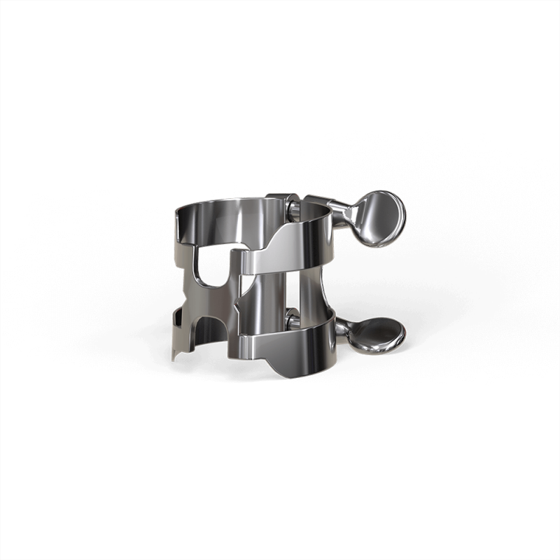 D`ADDARIO H-LIGATURE & CAP FOR ALTO SAXOPHONE Silver-Plated