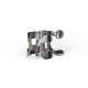 D`ADDARIO H-LIGATURE & CAP FOR ALTO SAXOPHONE Silver-Plated