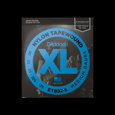 D‘ADDARIO ETB92-5 XL NYLON TAPEWOUND 5-STRING BASS (50-135) Струни для бас-гітари