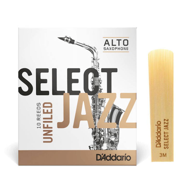 D`ADDARIO Select Jazz - Alto Sax Unfiled 3M (1шт)