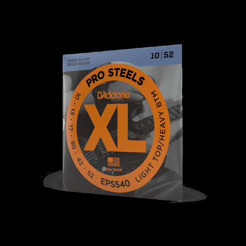 D‘ADDARIO EPS540 XL PROSTEELS LIGHT TOP / HEAVY BOTTOM (10-52) Струни для бас-гітари