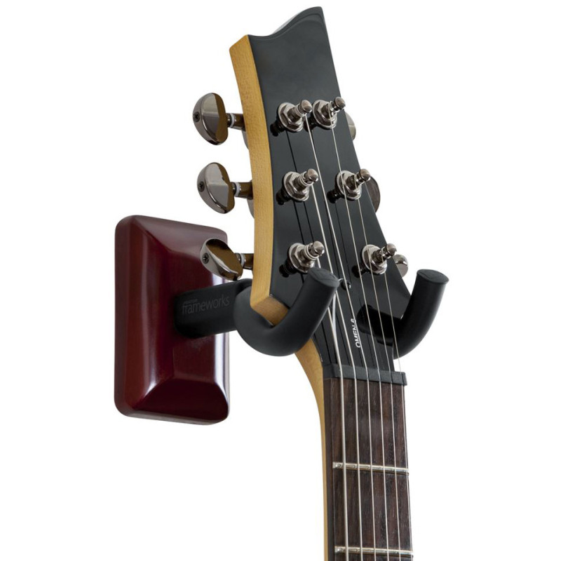 GATOR FRAMEWORKS GFW-GTR-HNGRCHR Cherry Wall Mount Guitar Hanger