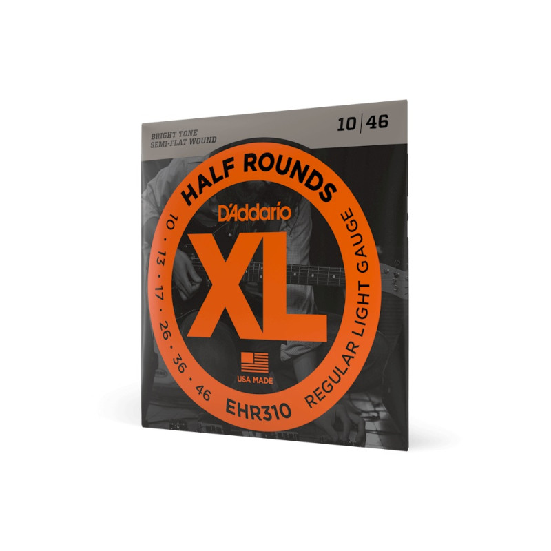 D‘ADDARIO EHR310 XL HALF ROUNDS REGULAR LIGHT (10-46) Струни для бас-гітари