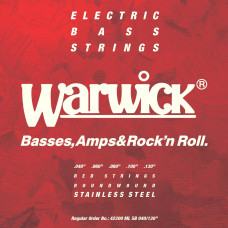 WARWICK 42300 RED Stainless Steel Medium Light 5-String (40-130) Струны для бас-гитары