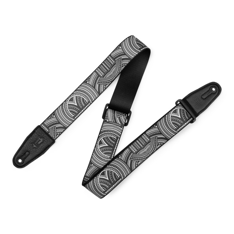 LEVY'S MP2TAT-002 2 Tattoo Series Poly Guitar Strap - Tribal Ремень для гитары