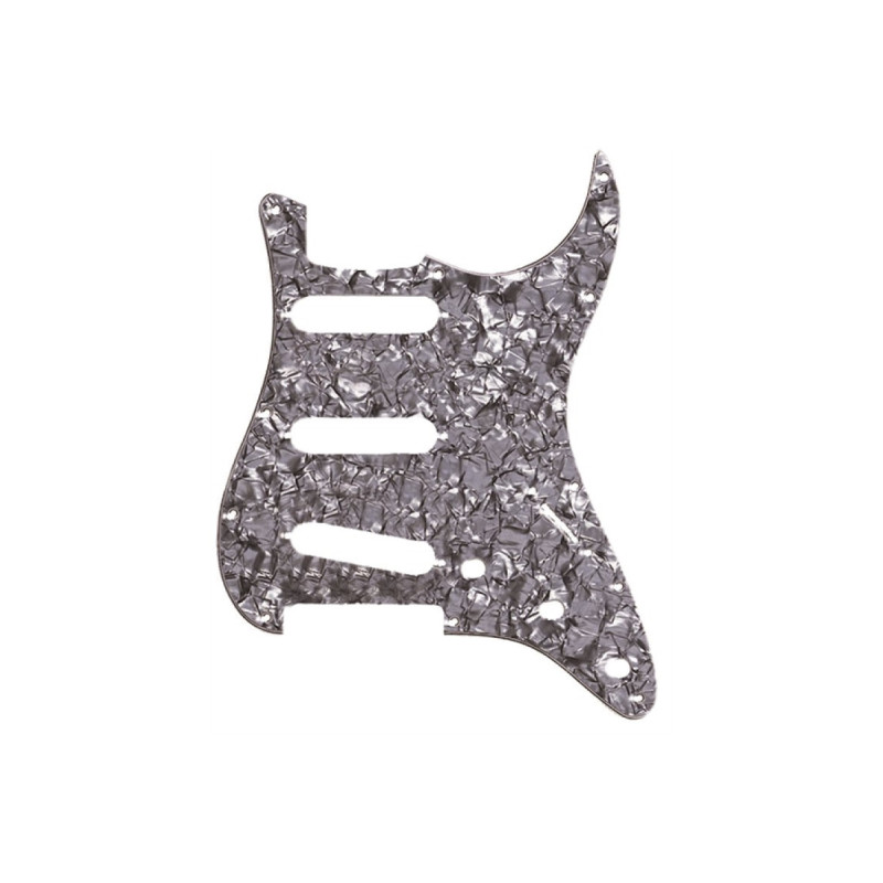 FENDER 11-HOLE MODERN-STYLE STRATOCASTER S/S/S PICKGUARDS BLACK MOTO Пікгард