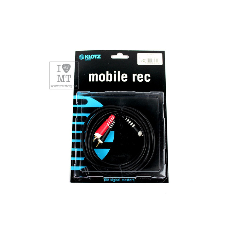 Кабель комутаційний KLOTZ AY7 Y-CABLE STEREO MINI JACK - RCA BLACK 3 M
