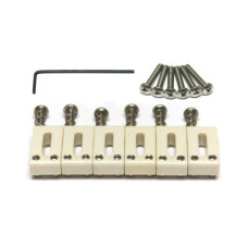 Набір сідел для гітар GRAPH TECH PQ-8001-L0 TUSQ Saddle Strat/Tele Style Offset - Lefty (6 Pcs)