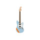 SQUIER by FENDER BULLET MUSTANG FSR HH DAPHNE BLUE w/COMPETITION STRIPES Електрогітара