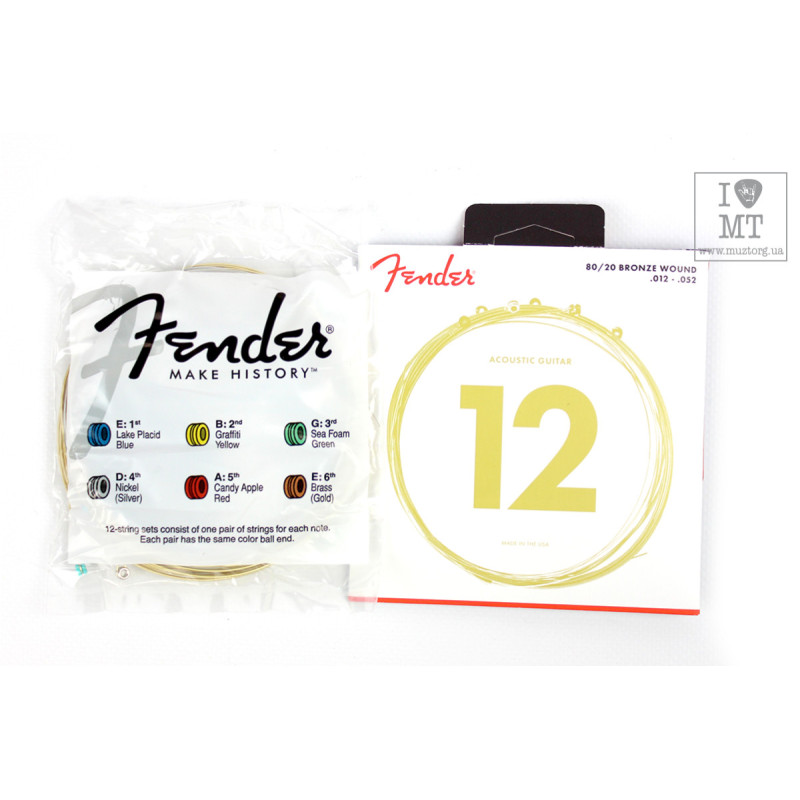 FENDER 70L Струни для акустичної гітари