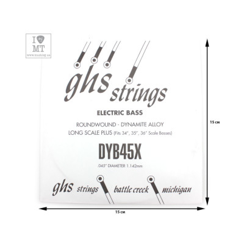 Струна для бас-гітари GHS STRINGS DYB45X