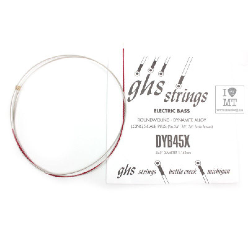 Струна для бас-гітари GHS STRINGS DYB45X