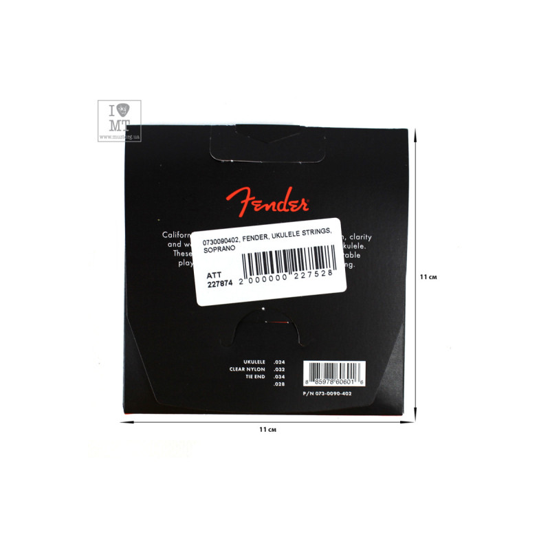 FENDER UKULELE STRINGS SOPRANO Струни для укулеле