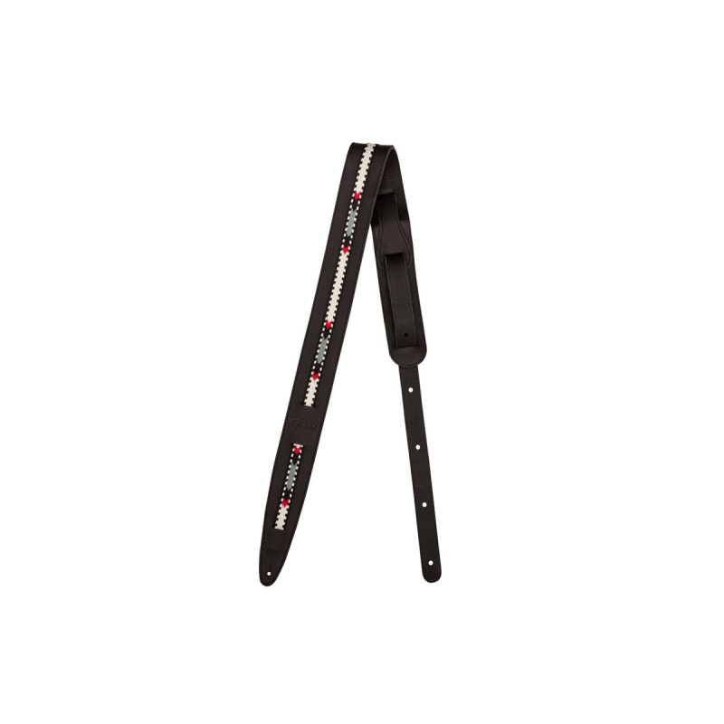 FENDER STRAP ACOUSTIC PARAMOUNT LATHER BLACK Ремень гитарный
