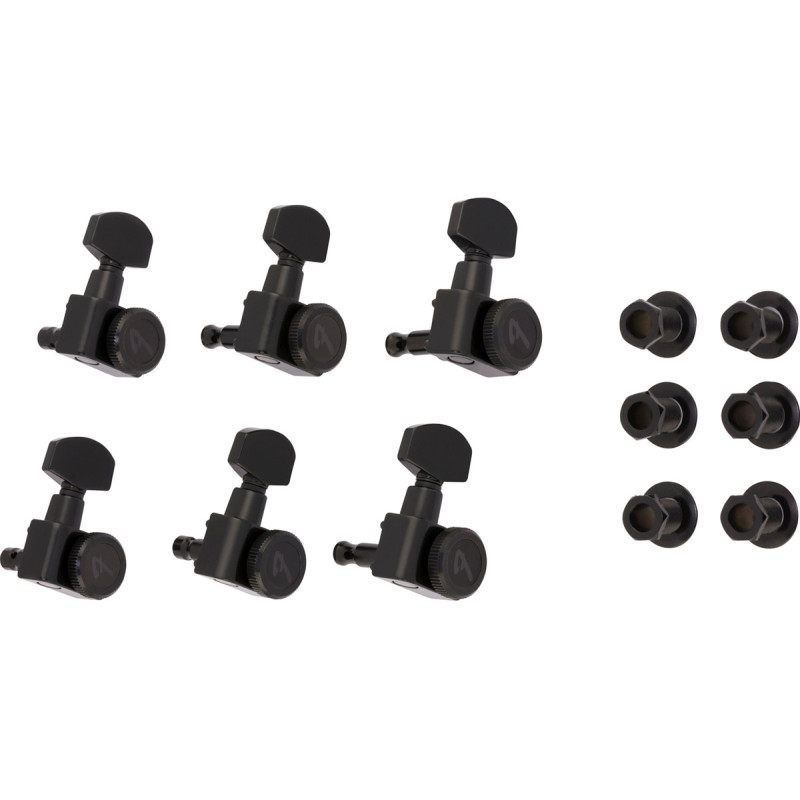 FENDER LOCKING TUNING MACHINE FOR STRATOCASTER/TELECASTER BLACK Колки для электрогитары