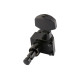 FENDER LOCKING TUNING MACHINE FOR STRATOCASTER/TELECASTER BLACK Колки для электрогитары