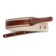 TAYLOR GUITARS STRAP ELEMENT BROWN/CREAM LEATHER 2.5
