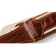 TAYLOR GUITARS STRAP ELEMENT BROWN/CREAM LEATHER 2.5