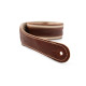 TAYLOR GUITARS STRAP ELEMENT BROWN/CREAM LEATHER 2.5