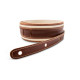TAYLOR GUITARS STRAP ELEMENT BROWN/CREAM LEATHER 2.5