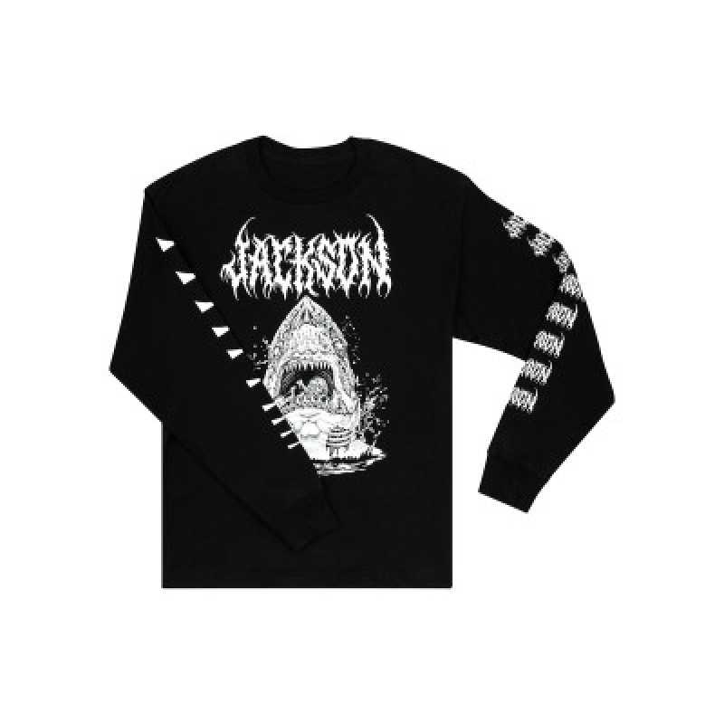 Лонгслів JACKSON SHARKROT LONGSLEEVE T-SHIRT BLACK XL