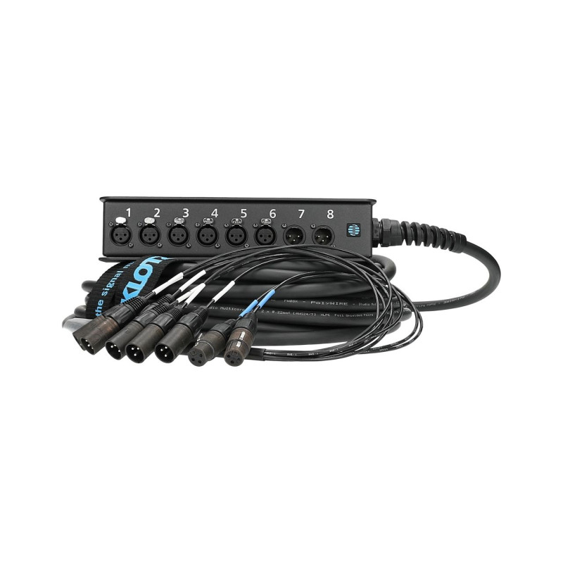 KLOTZ SLW062XE20 Мультикор StraightLink 6×IN / 2×OUT XLR 20 м