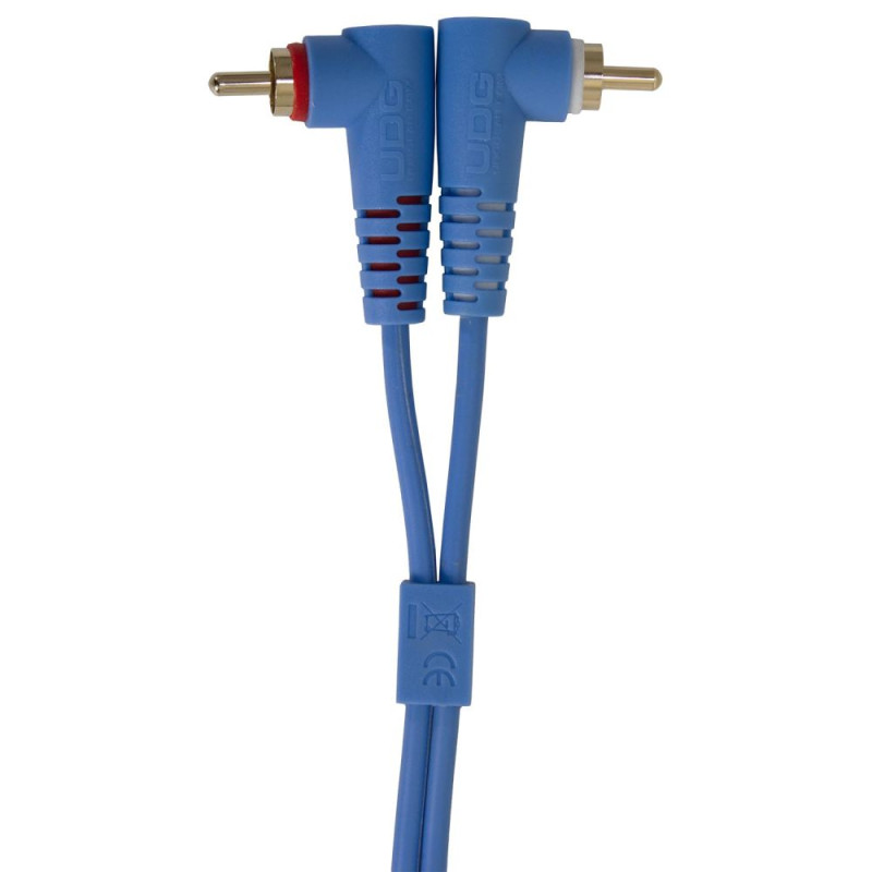 Set RCA Straight-RCA Angled Blue 3m (U97005LB)